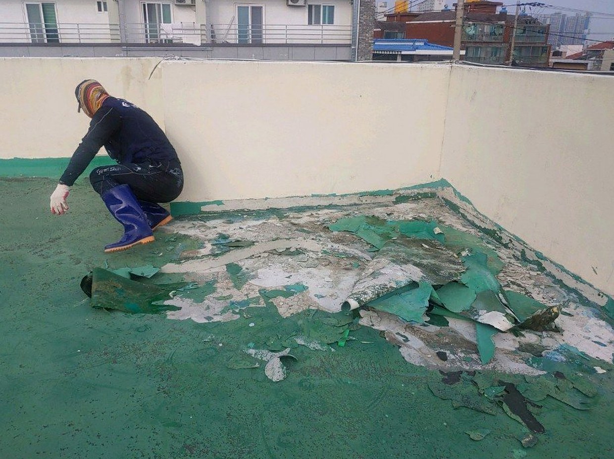 정읍 옥상 우레탄방수 - 옥상 우레탄 도막방수 마감